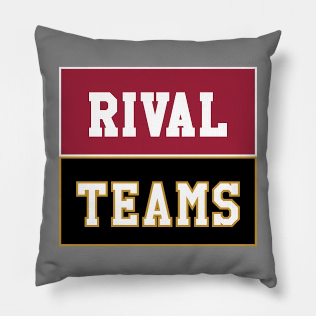 Rival Teams | Arkansas vs Missouri Pillow by Rad Love