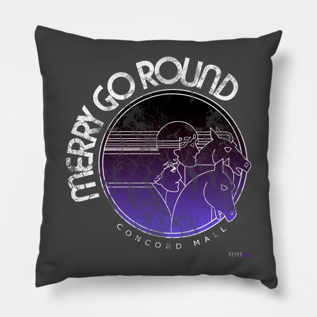 Merry Go Round! Pillow by Retro302