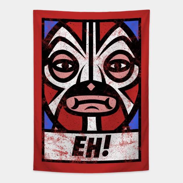 Wrestler's Response Tapestry by Gardenarcade