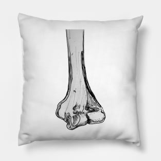 Humerus Pen and Ink Drawing Pillow