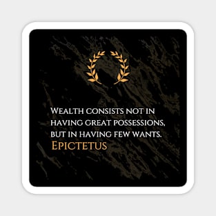 Simplicity and True Wealth: Epictetus's Definition Magnet