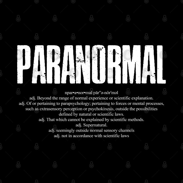 Paranormal Dictionary Word Definition by AltrusianGrace