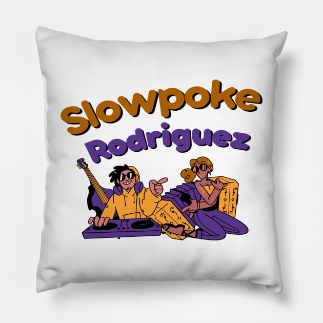 Slowpoke rodriguez - Best Vintage 90s Pillow by 2 putt duds