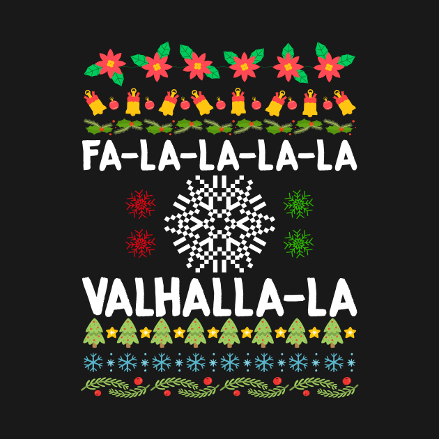 Fa-La-La-La Valhalla-La Viking God Ugly Christmas by theperfectpresents