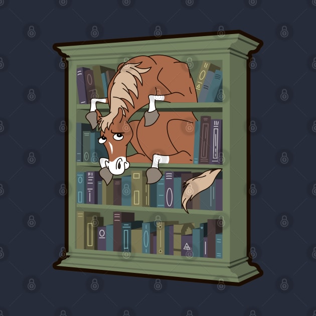 Horse in a Bookcase by RobotGhost