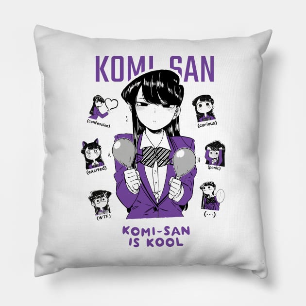 KOMI-SAN (Exclusive design) Pillow by Kurage