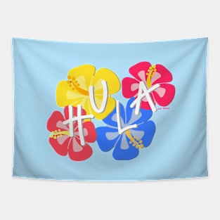 Hula Flowers Tapestry