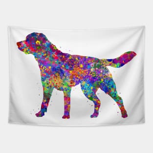 Labrador dog watercolor Tapestry