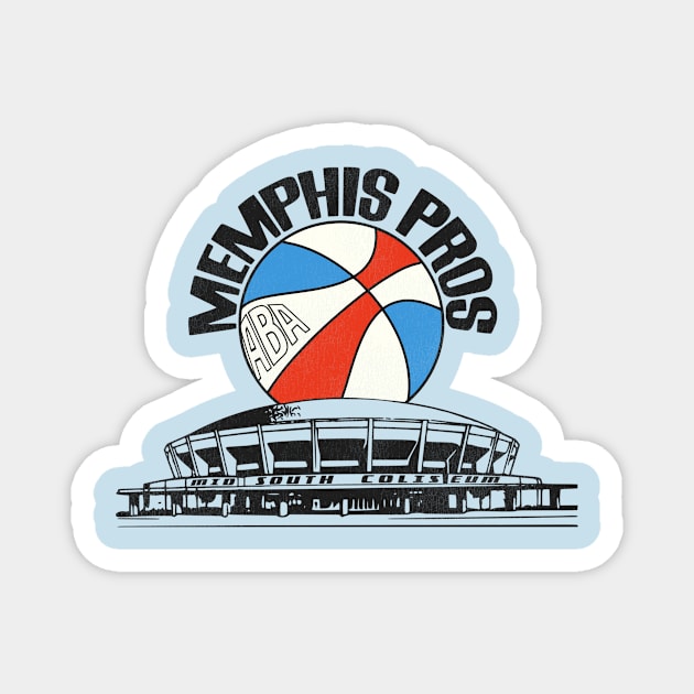 Defunct Memphis Pros Arena Basketball Magnet by Defunctland