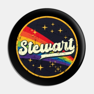 Stewart // Rainbow In Space Vintage Grunge-Style Pin