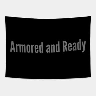 Ephesians 6:11 Armored and Ready with the Armor of God Bible Verse Tapestry