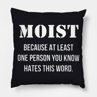 Moist Because At Least One Person You Know Hates This Word Papa Mama Pillow