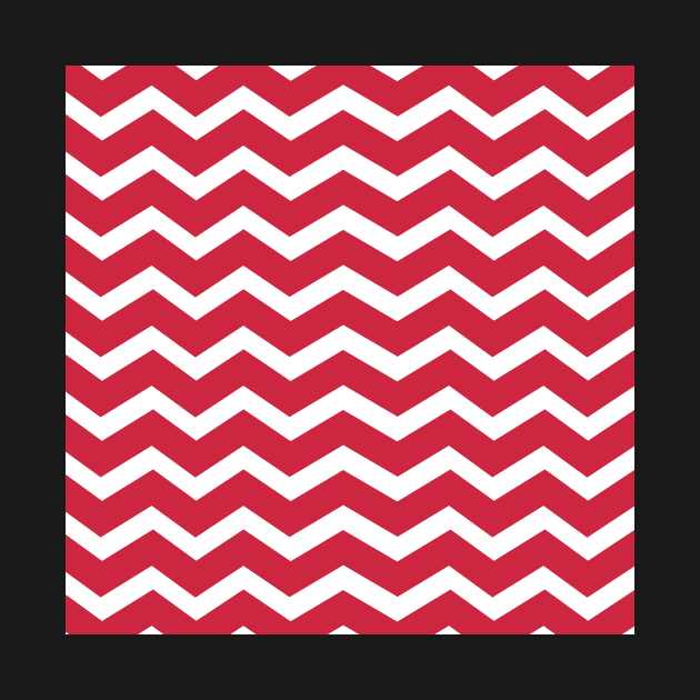 Red Zig Zag Lines Pattern by mateuskria