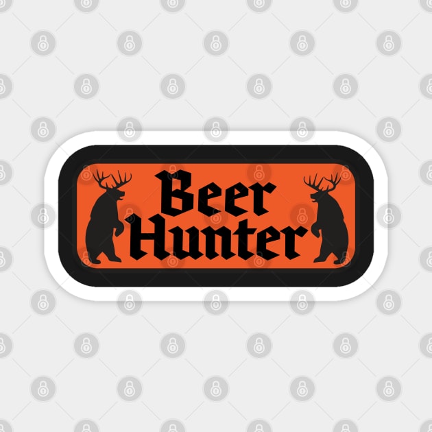 Beer Hunter Orange Magnet by GrumpyDog