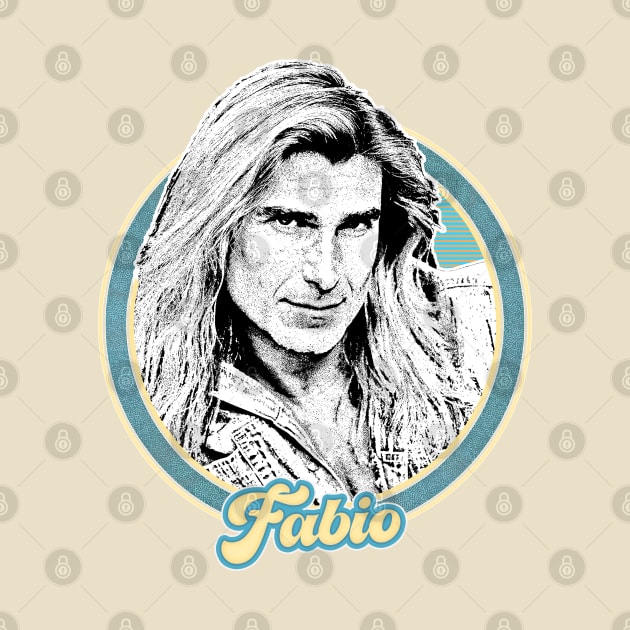 Fabio // Retro 90s Aesthetic Fan Design by DankFutura