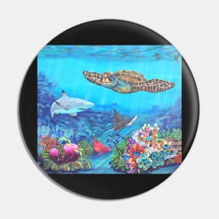 Marine Life Underwater Pin