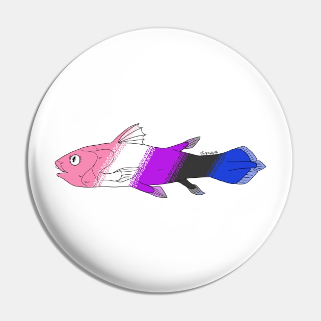 Genderfluid Pin by geckohivemind