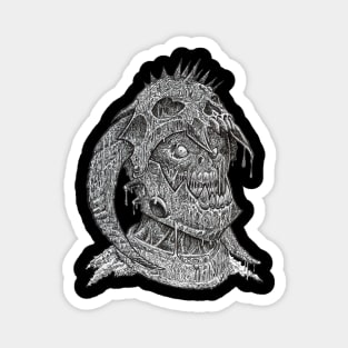 Zombie Skull Warrior #16 Magnet