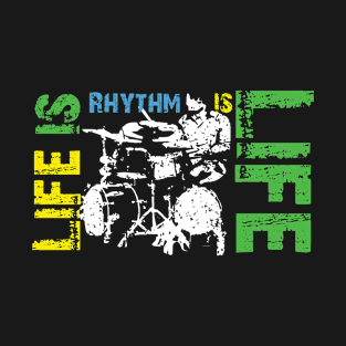 Rhythm Is Life - Modern Art Style T-Shirt