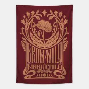 GROW WILD - POPPY Vintage Tapestry