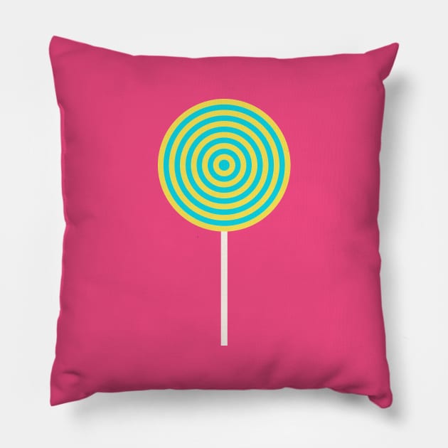 Lollipop of Two Flavors Pillow by yayor