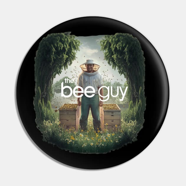 Funny Beekeeper Art For Men Dad Bee Hive Honey Beekeeping Pin by woormle