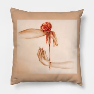 Dripping Rose Pillow