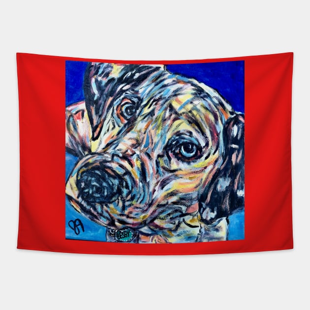 colorful dalmation Tapestry by Jeneralarts