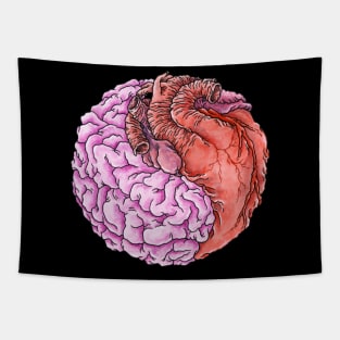 Heart & Brains - duality Tapestry