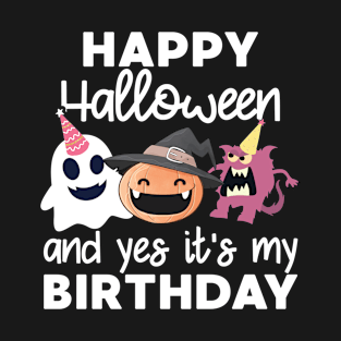 Halloween Birthday Party Scary Birthday Celebrant T-Shirt