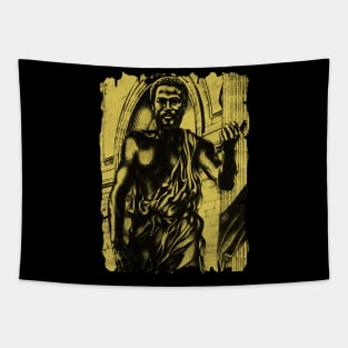 YELLOW MARVIN GAYE STATUE Tapestry