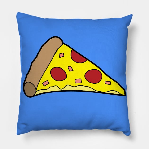 Pizza slice Pillow by Cathalo