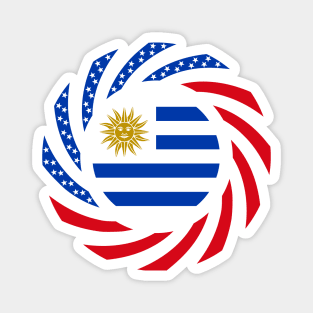 Uruguayan American Multinational Patriot Flag Magnet