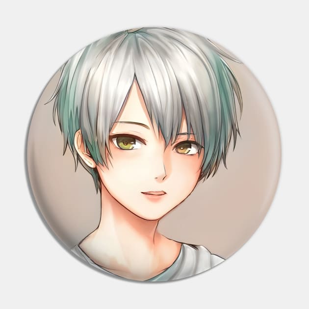 Green hair tomboy anime girl Pin by animegirlnft