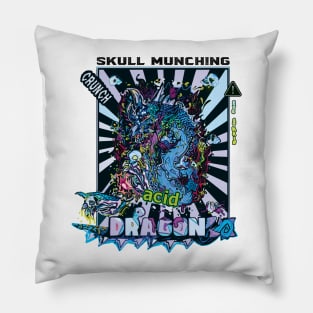 SKULL MUNCHING ACID DRAGON Pillow