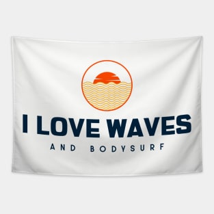 bodysurf sunset Tapestry