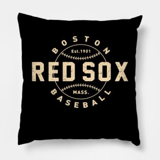 Vintage Boston Red Sox 3 by Buck Tee Originals Pillow