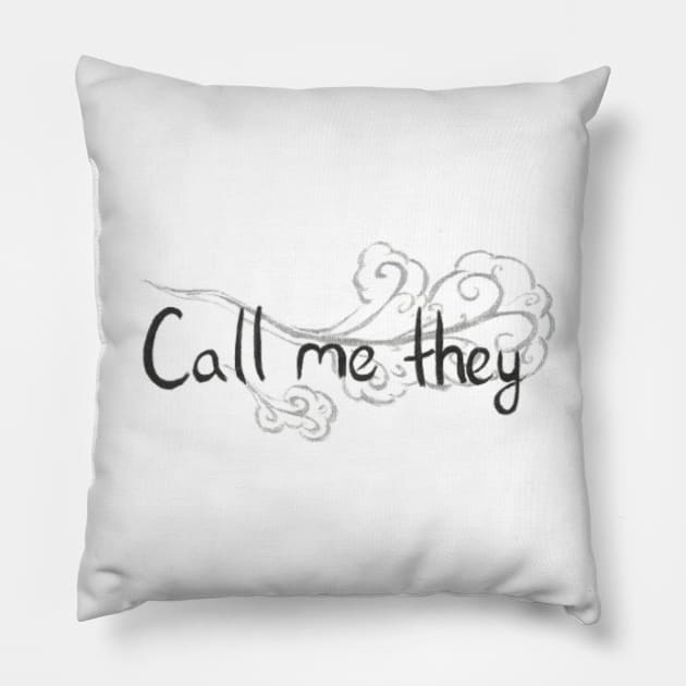 Call me they (Wind) Pillow by Ceconner92