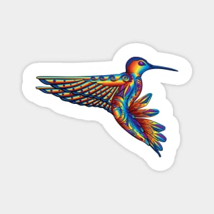 Rainbow Southwestern Hummingbird Magnet