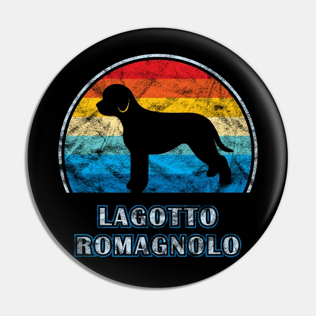 Lagotto Romagnolo Vintage Design Dog Pin by millersye