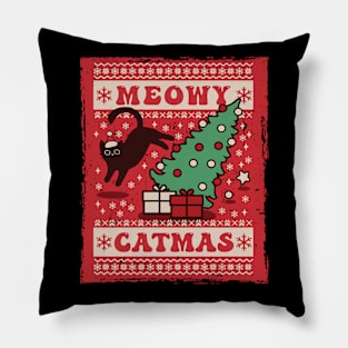 Meowy Catmas Pillow