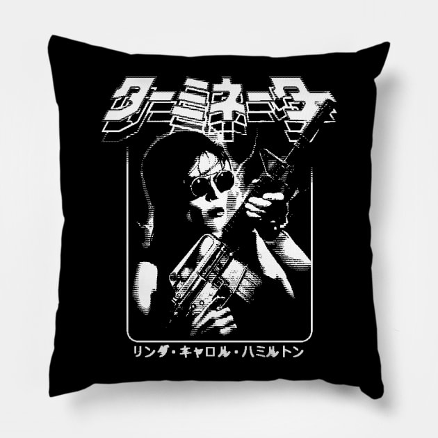 Terminator 2: Judgement Day Sarah Connor Pillow by Bootleg Factory