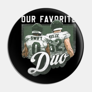 Jason Kelce & D'Andre Swift Philadelphia Favorite Duo Pin