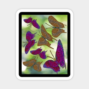 Kaleidoscope of Butterflies Magnet