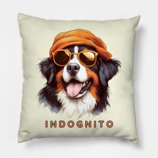 Bernese Mountain Dog Indognito Pillow