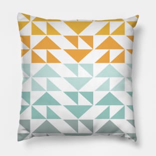 Colorful Tranquil Triangle Design Pillow