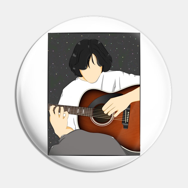 jungkook and guiter Pin by kart-box