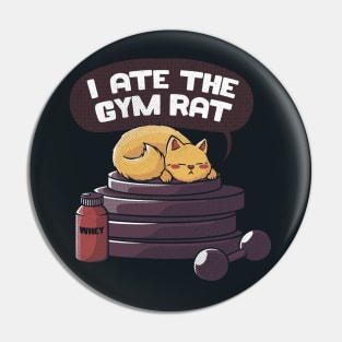 I ate the gym rat black by Tobe Fonseca Pin