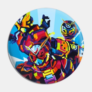 Kamen Rider Zi O and the gang Pin