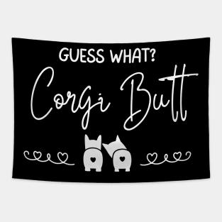 Guess What?  Corgi Butt (Back) - A Dog's World - Corgi Breed Tapestry